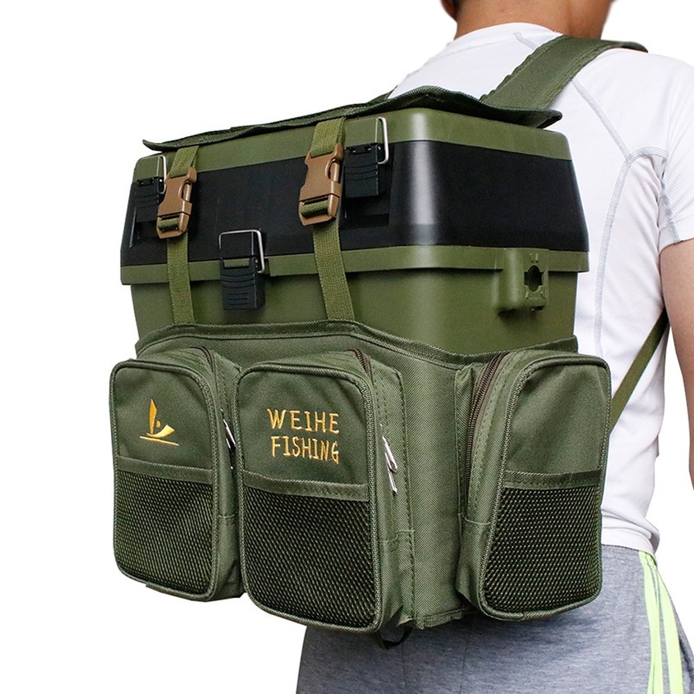 Mochila de pesca de nylon verd - Fishing Backpack avaliação e preço