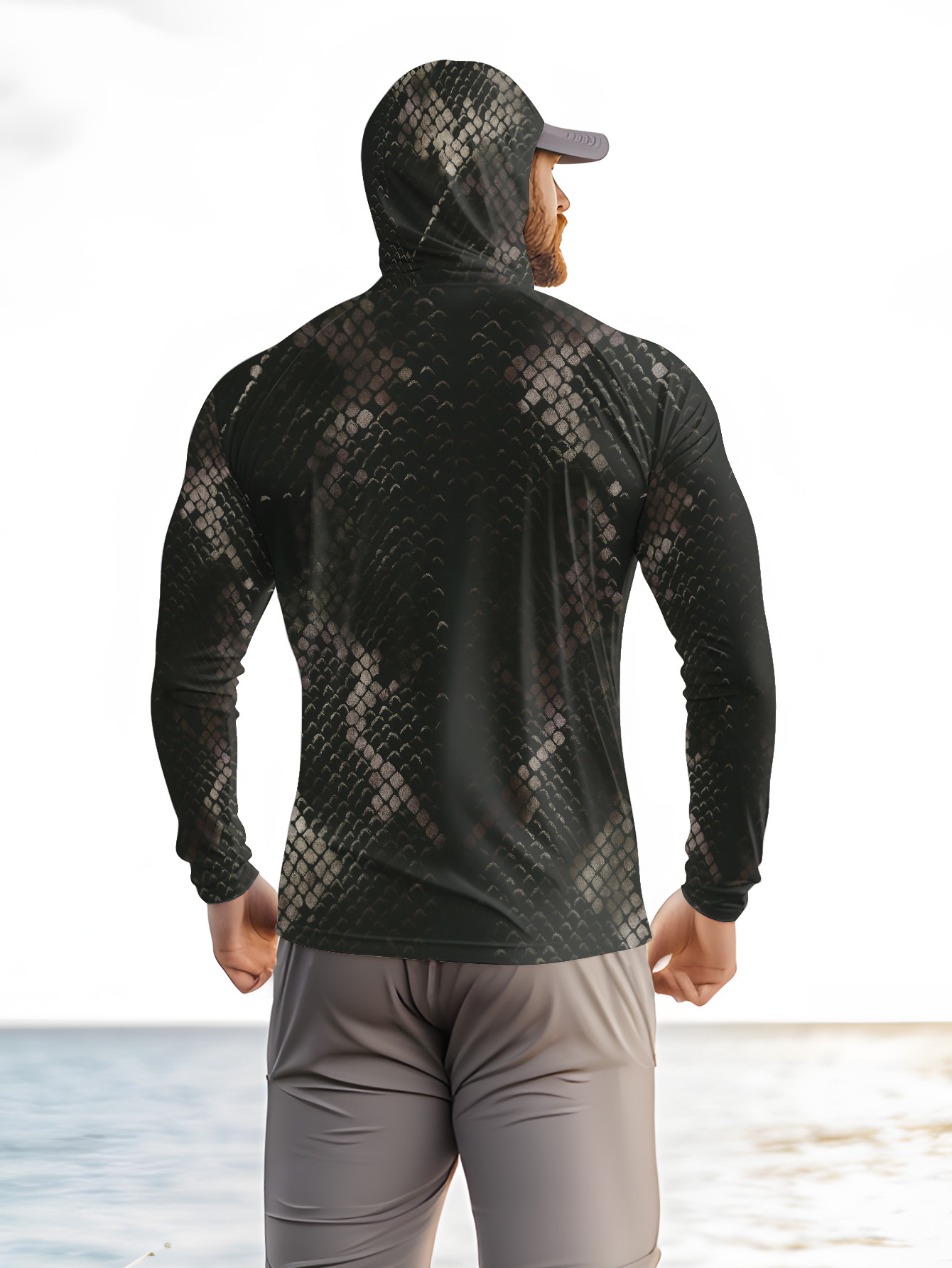 Camisa de Pesca Masculina com  - Fishing Hoodie avaliação e preço