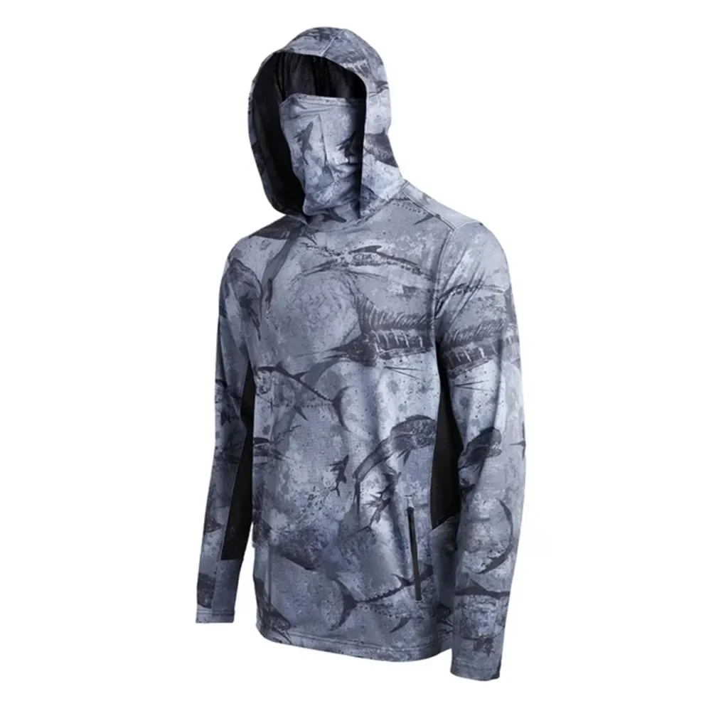 Camisa de Pesca Camuflada UPF  - Fishing Mask Sun Protection avaliação e preço
